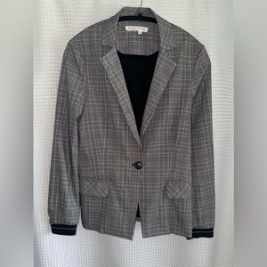 Women’s Plaid Houndstooth Blazer Mélissa Nepton Checked Jacket size‎ Medium